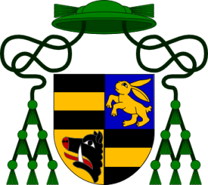 Coat of Arms of Archbishop Zbyněk Zajíc of Hazmburk