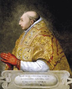 Pope Martin V was selected by the Council of Constance to replace the previous competing popes.